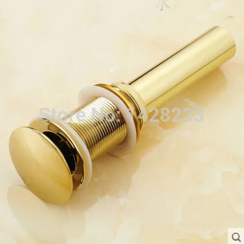 Бесплатная доставка Античная Латунь Золотой бассейна Pop Up Дрейн латунь Ванная