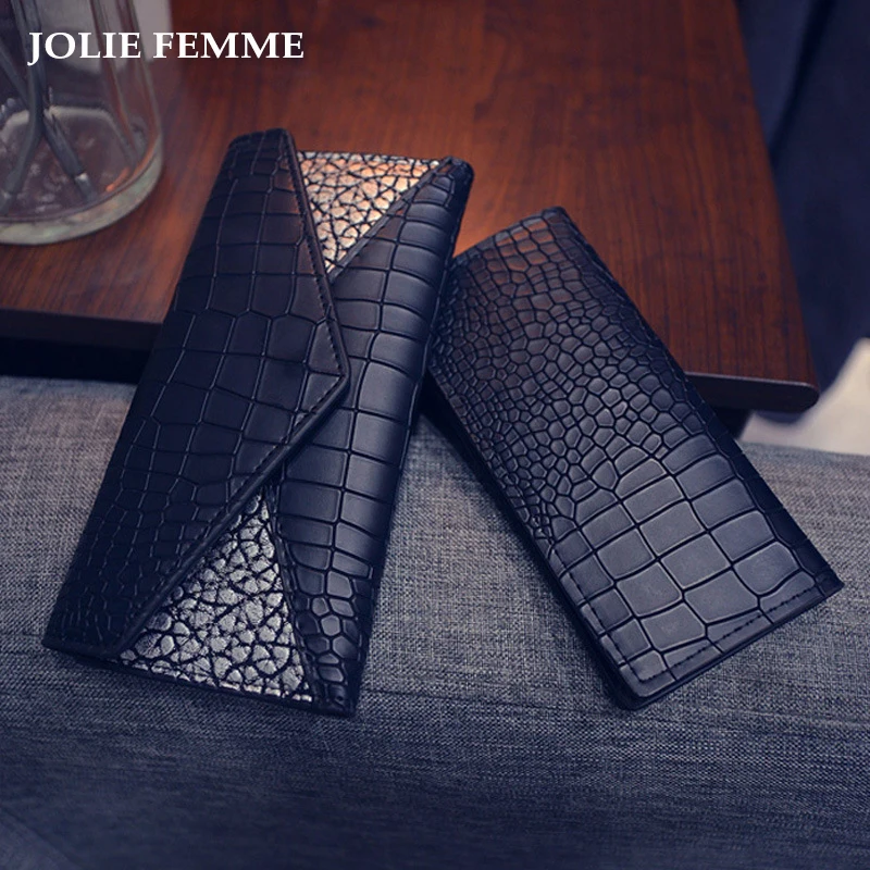 Jolie Femme Для женщин аллигатора большой Женские Кошельки и кошельки Обувь для
