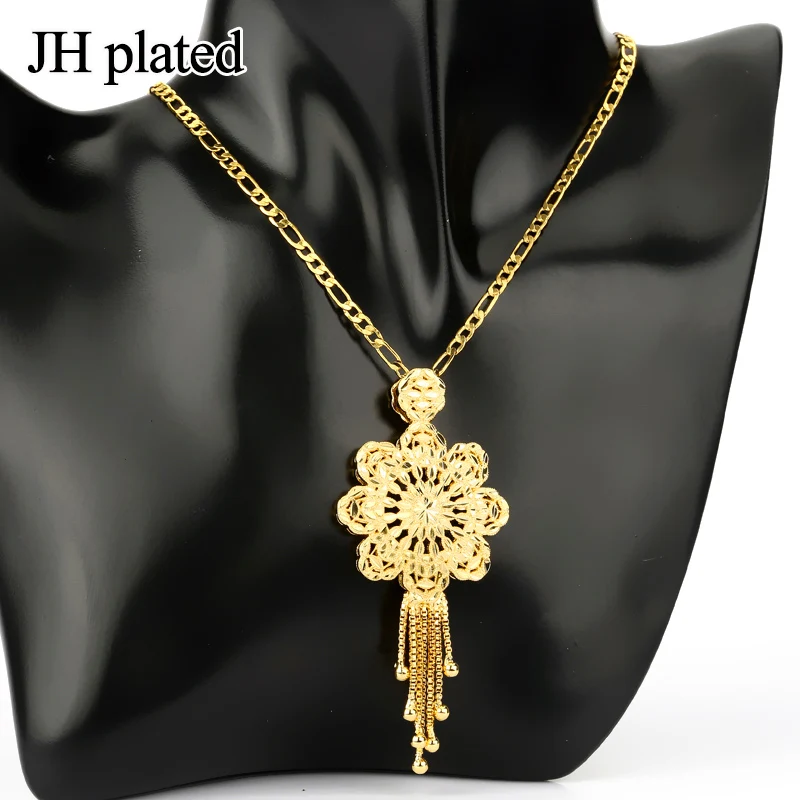Модные ожерелья JHplated с подвеской цветы кисточкой для женщин ожерелье девушек