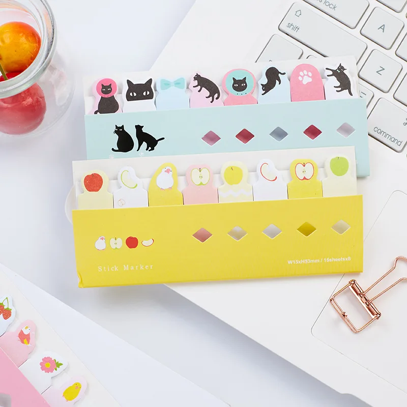 8 шт./лот блокнот с мультяшными животными милый пингвин панда собака птица