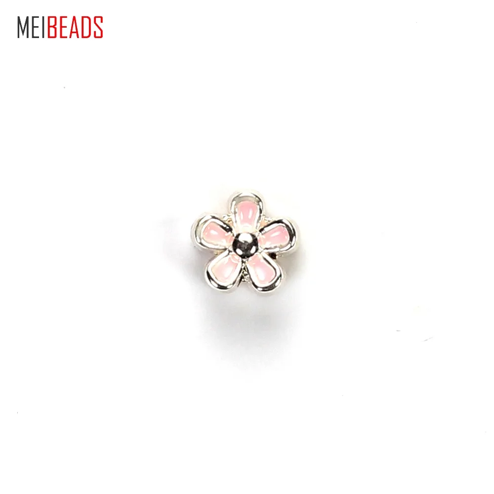 Винтажные бусины MEIBEADS из цинкового сплава роспись цветок разделитель для
