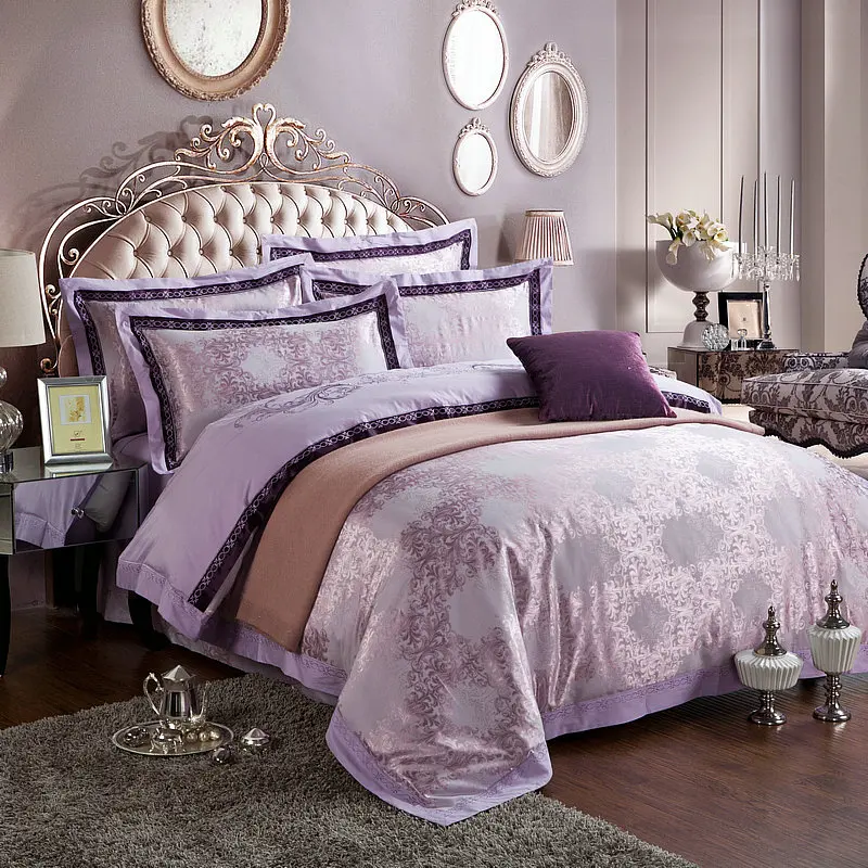 Комплект постельного белья из шелка и сатина 4/6 шт.|bedspreads duvets|king queen sizebedding set king |