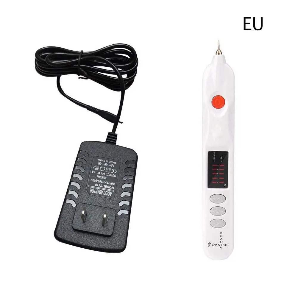EU Plug Fibroblast плазменная ручка для подтяжки век лица, удаления морщин, удаления моль пятен веснушек ионная точечная ручка Plasmapen с высокой мощностью - Цвет: EU Plug