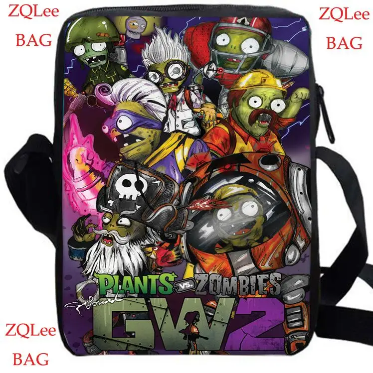 Наплечная Сумка plants zombies для девочек и мальчиков женские сумки через плечо PVZ