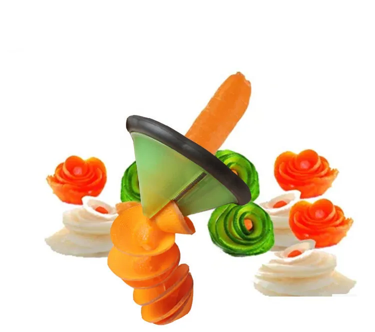 

Home Kitchen gadgets vegetable fruit Slicers Cooking Shred Device Cutter Grater Carrot Radish Apiral Carving Roll Flower Make