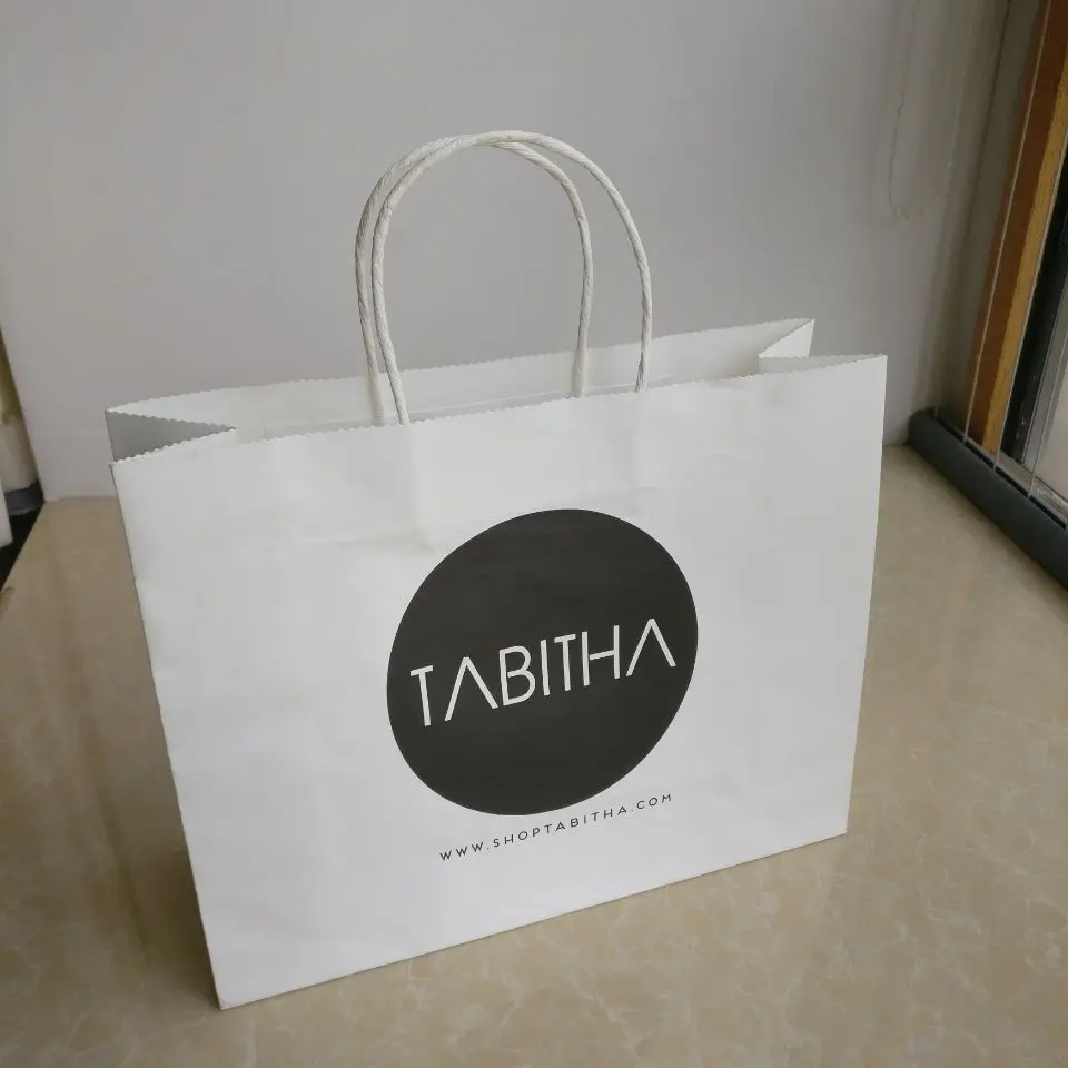 1000 шт./лот переработанные оптовые дешевые коричневые бумажные пакеты с ручками