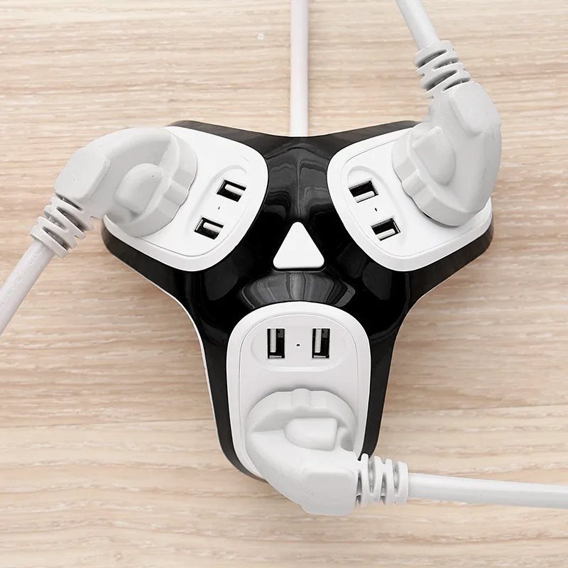 Умный удлинитель с защитой от перенапряжения 3 розетки переменного тока USB 6