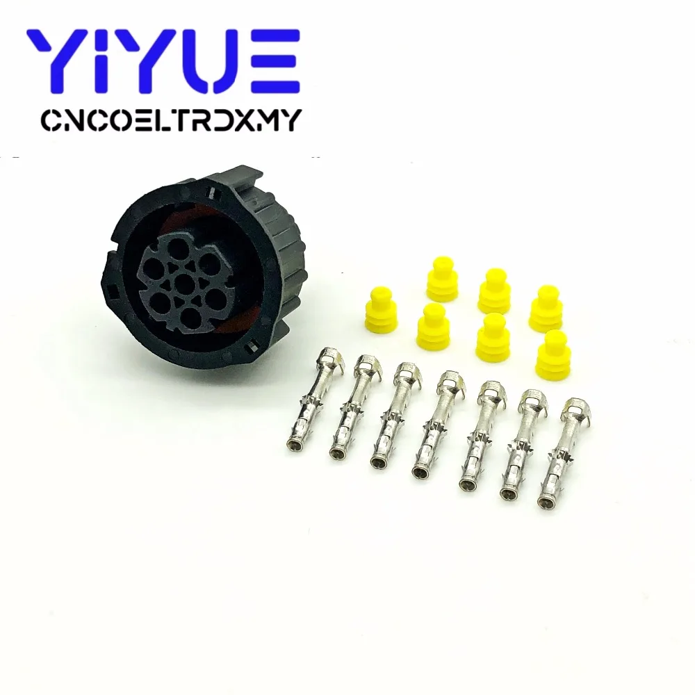 Tyco/Amp 7 pin 1 5 мм BU STE KPL круговой DIN Корпус Женский Разъем 968421 967650 1|Соединители| |