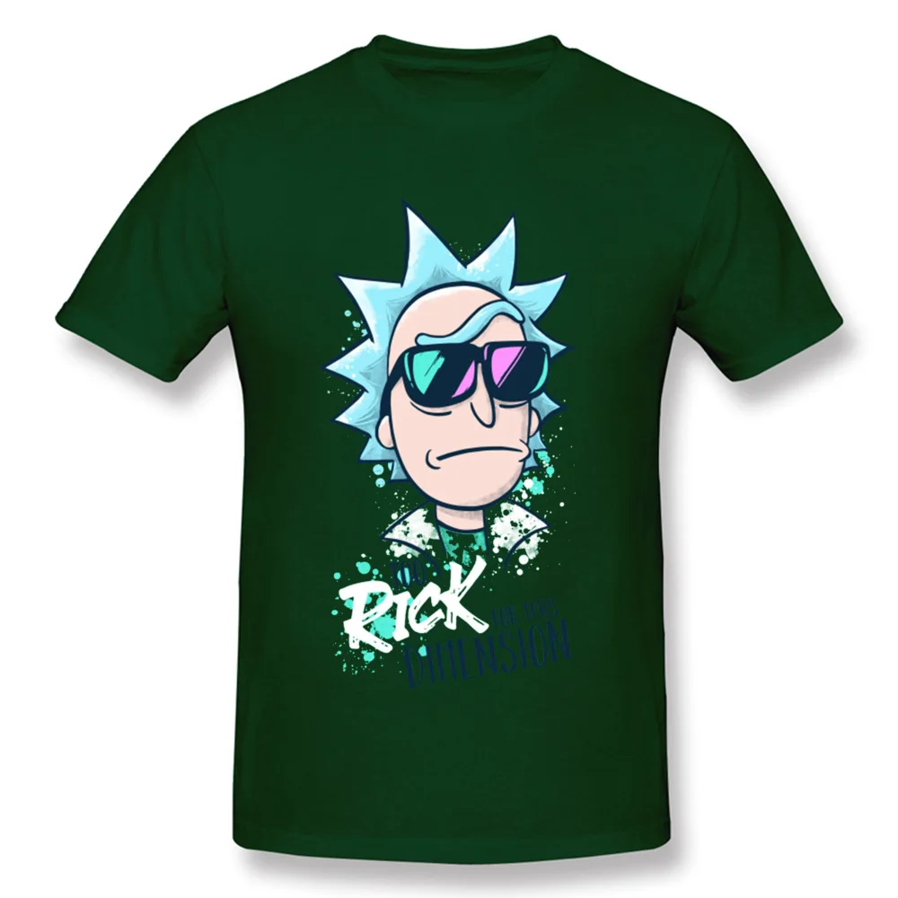 Swag мужские футболки Too Rick For This Di мужские футболки, хип хоп, Рик и Морти, футболки, наука гик, мультяшная футболка зеленого цвета - Цвет: Dark Green