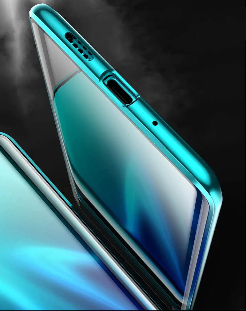 Металлический магнитный двусторонний чехол для huawei mate 30 20 P30 P20 Pro Lite Honor 8X Nova 3 3I 4 4E