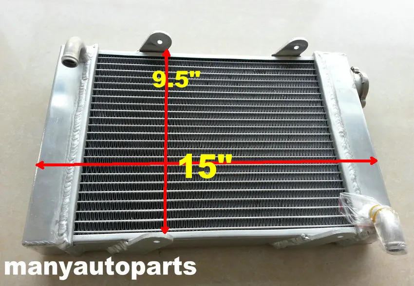 45 мм алюминиевый сплав радиатор для картинг 15 &quotx 9 5&quot x 1 8&quot|go kart radiators|kart