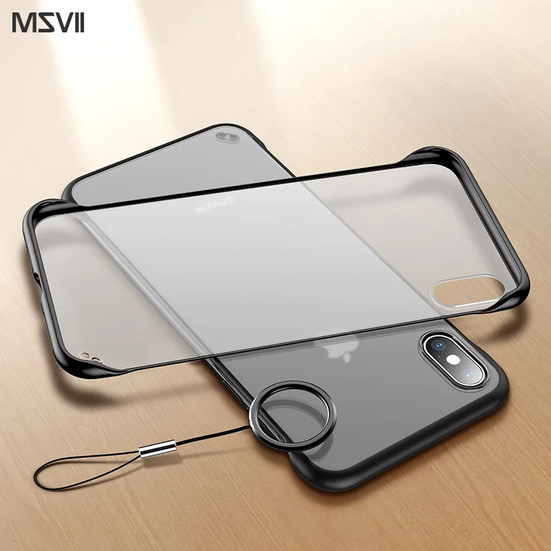 Msvii Бескаркасный чехол для iPhone X чехол Прозрачный чехол для iPhone 7 чехол силиконовый для iPhone Xr/8/7/Xs Max Plus Funda роскошный