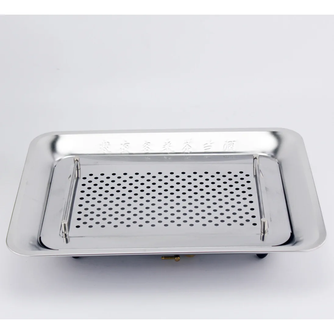 

Senior stainless steel American tea basin tea tray with tube storage tea basin kung fu tea tray 40*30 tea tray