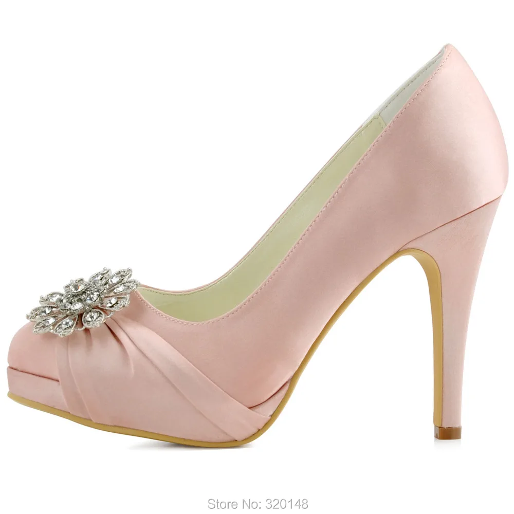 Женская обувь на высоком каблуке платформе свадебные туфли розовый Размер 11 со