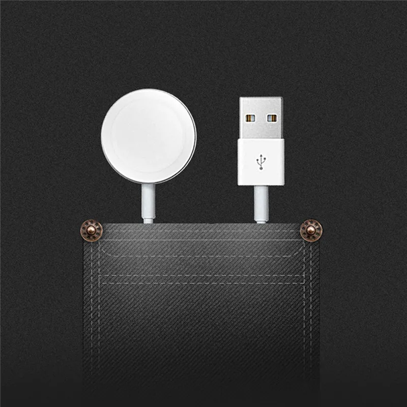 Беспроводное зарядное устройство для apple watch band apple watch 4 3 band iwatch band USB Сертифицированный Магнитный зарядный кабель iWatch 1 м