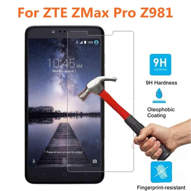 2.5D Закаленное стекло для ZTE ZMax Pro Z981 Высококачественная защитная пленка