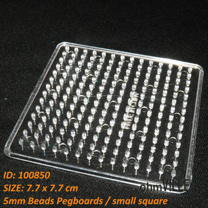 100850 маленькие квадратные Pegboards для 5 мм перлер Хама бисер Fused Beads шаблоны ~