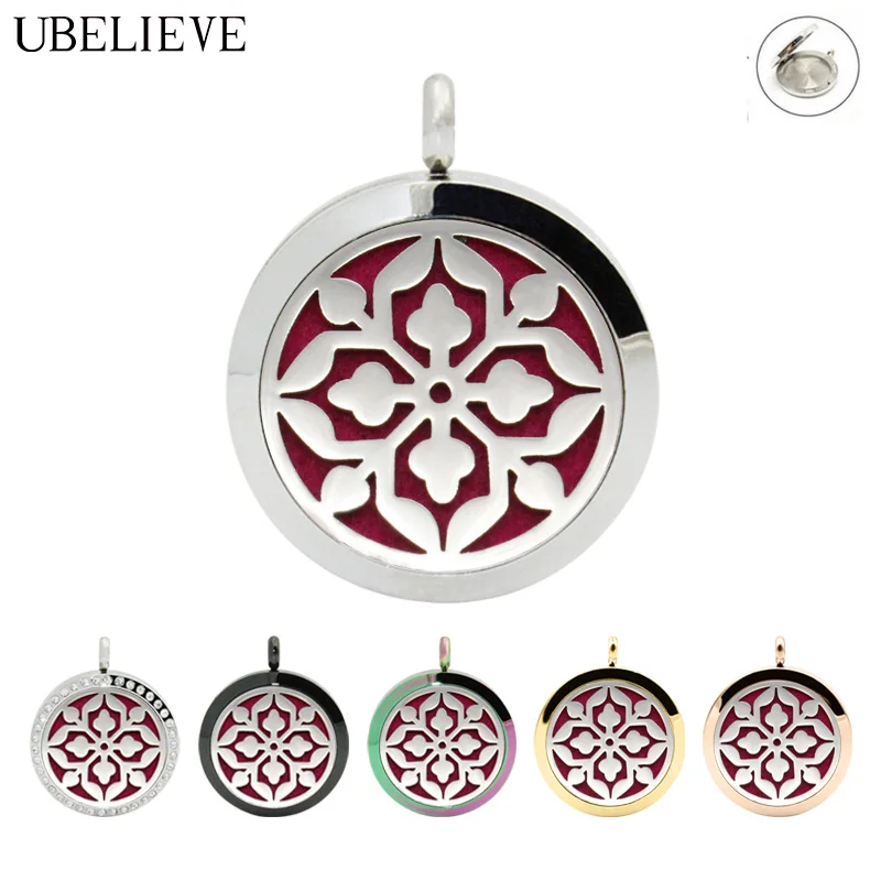 Новейший медальон для ароматерапии ювелирные изделия 30 мм эфирное масло духи диффузор ожерелье кулон Аромат колье медальон Прямая доставка