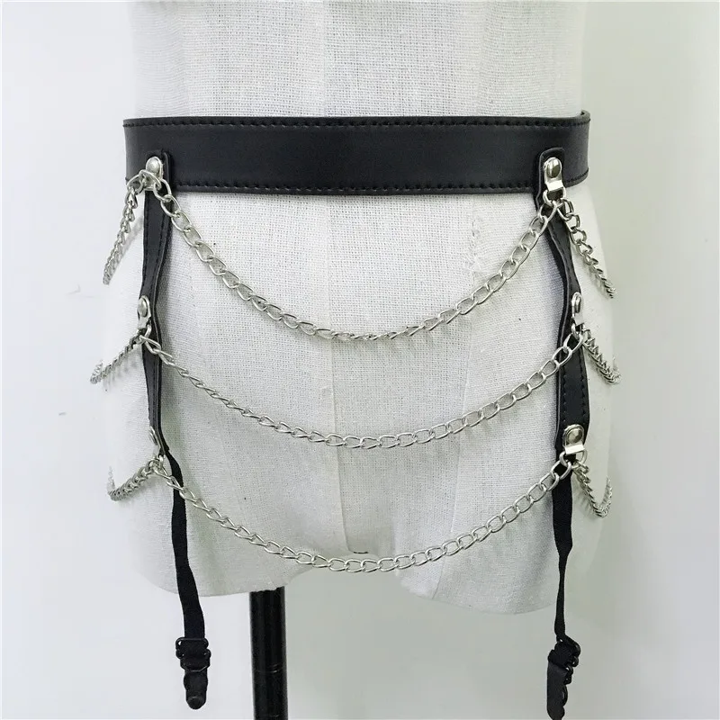 Комплект из двух предметов с вырезом и заклепками Goth модный топ искусственной