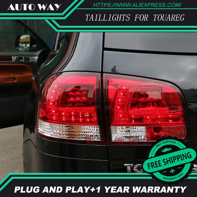 Автомобильный Стайлинг задние фонари для VW Touareg 2010-2010 задние фонари светодиодный задний фонарь задний багажник крышка лампы drl+ сигнал+ тормоз+ обратный