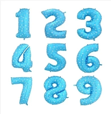 40 дюймовые розовые синие шары в горошек с цифрами|party decoration|party party partyparty birthday |