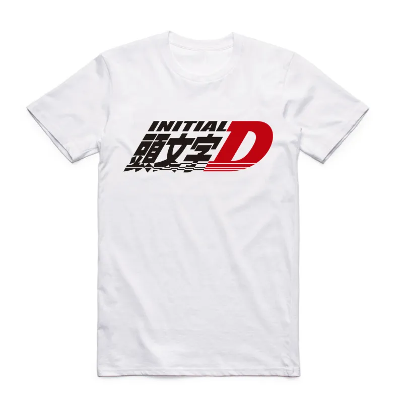 Мужская футболка с принтом дрифта из японского аниме AE86 Initial D модная короткими