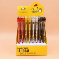 4pcsset non sharpening pencil cute stationery cartoon pencil plastic pencil student school office stationery