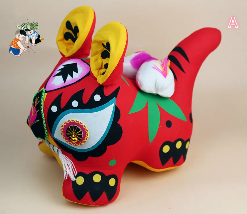 Китайская ткань ручной работы с тигром традиционный народный подарок для