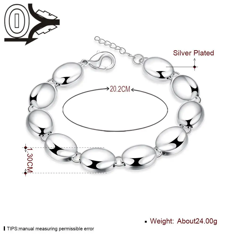 Бесплатная Доставка Оптовых Посеребренные Браслет Свадебные Украшения