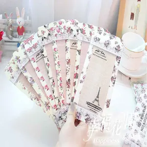 Комплект из 3 конвертов с красивыми кружевными цветами и надписями, 6 шт.