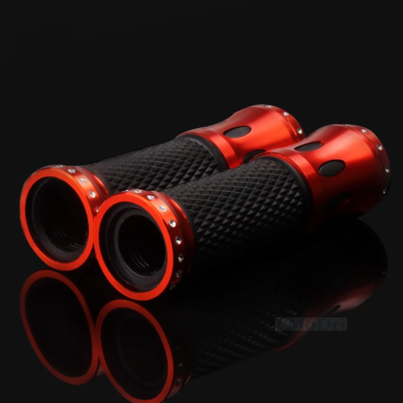 LMoDri мотоциклетные ручки из алюминия 7/8 '' с ЧПУ резиновая гелевая рукоятка 22 мм