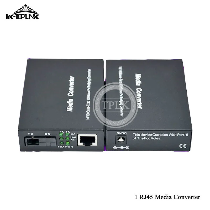 1 Порты и разъёмы RJ45 медиа конвертер FE 10/100 м fast Ethernet singmode волоконно оптический