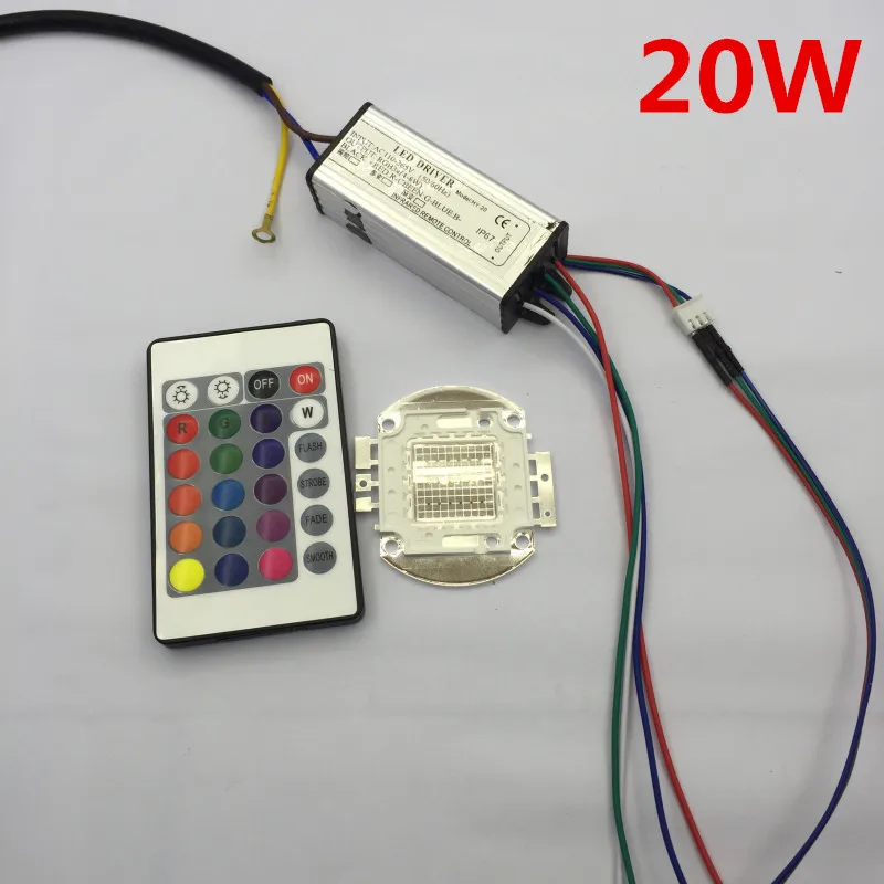 Встроенные светодиодные лампы высокой мощности RGB контроллер для прожектора