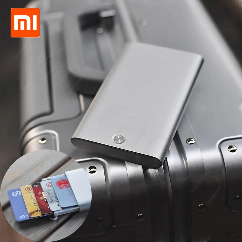 Xiaomi Youpin MIIIW держатель для карт нержавеющая сталь Серебристый Алюминиевый Чехол для кредитных карт для женщин мужчин ID Card Box чехол Карманный Кошелек