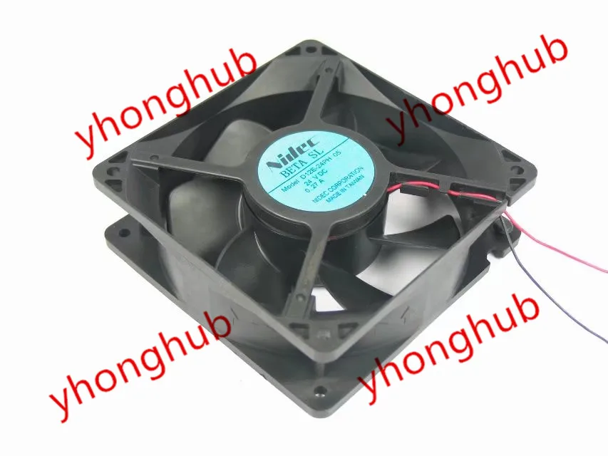 Охлаждающий вентилятор для сервера Nidec D12E 24PH 05 DC 12V 0.27A 120x120x38 мм|square fan|server fandc fan 12v |
