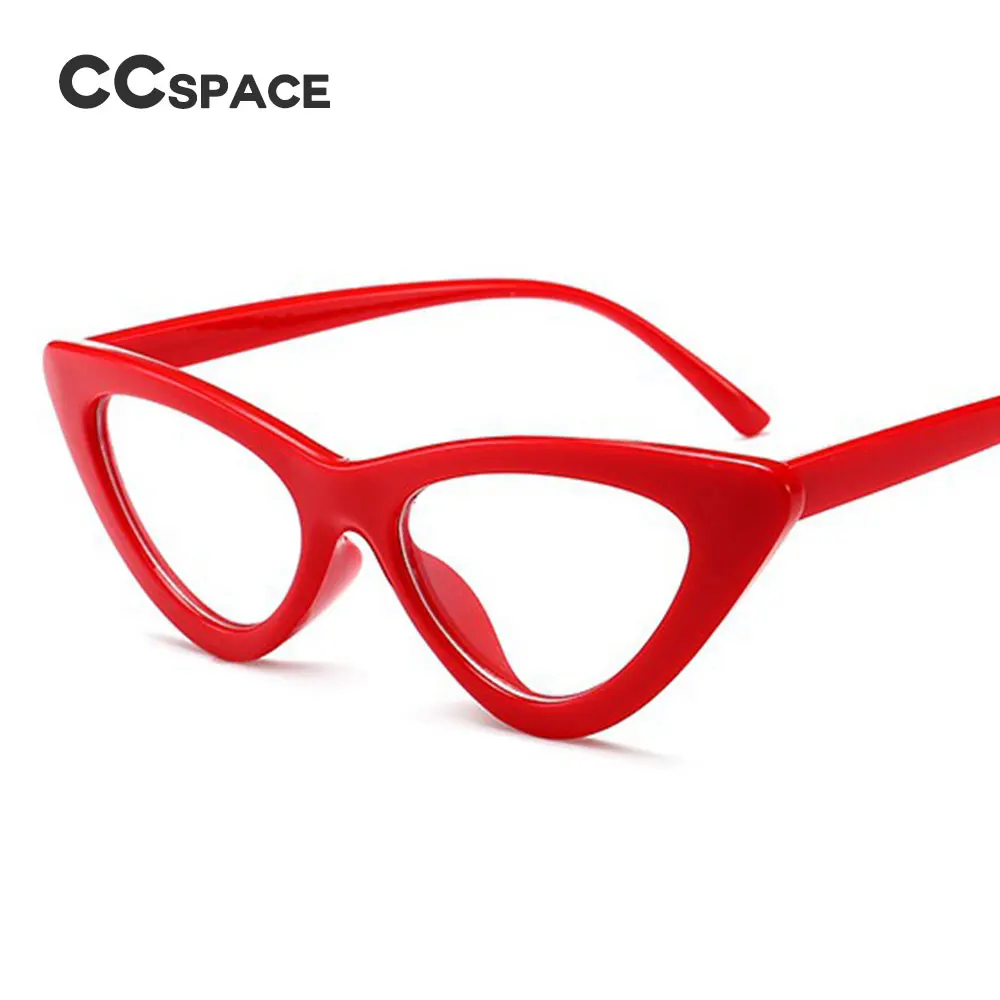 CCSPACE женские маленькие оправы для очков кошачий глаз женские красные белые черные брендовые дизайнерские оптические модные очки компьютерные очки 45279