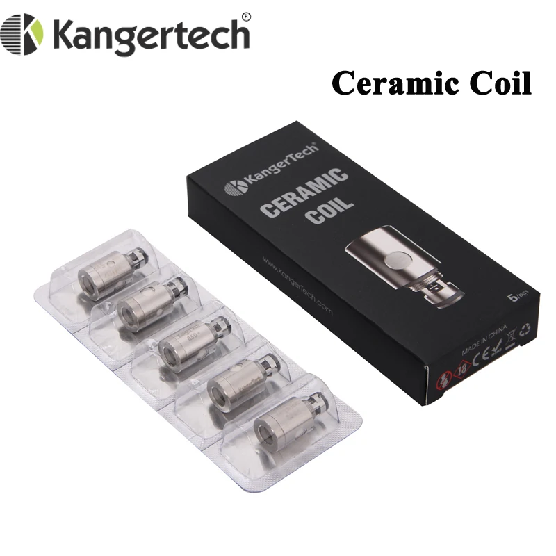 5 шт./лот керамическая катушка Kanger SSOCC головка 0 5ом для электронной сигарета kangertech