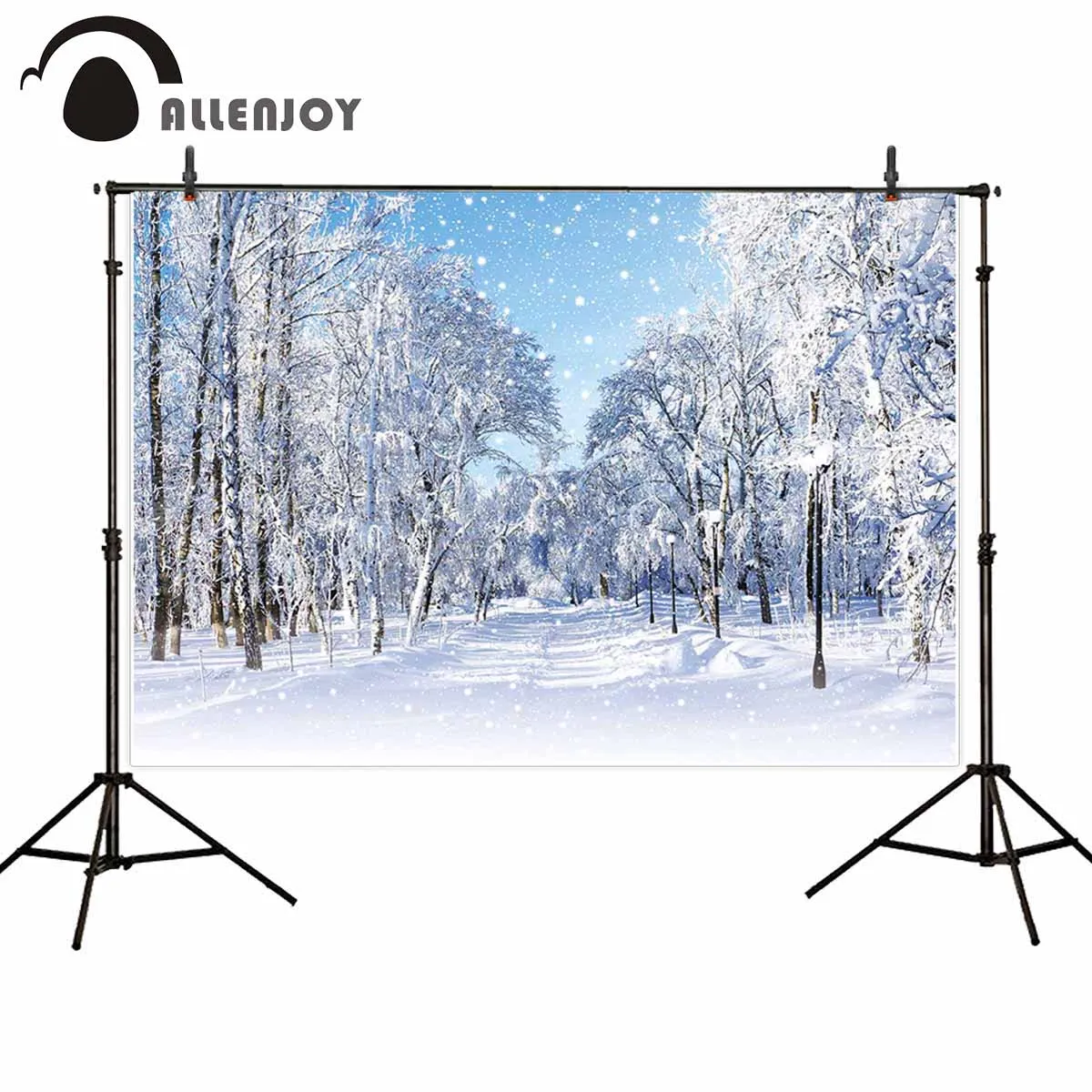Allenjoy Профессиональный фон для фотосъемки красивый Летающий Снежинка Зимний лес