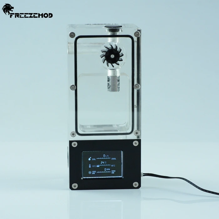 FREEZEMOD компьютер кулер для воды интеллектуальный бак зал скорость потока RGB