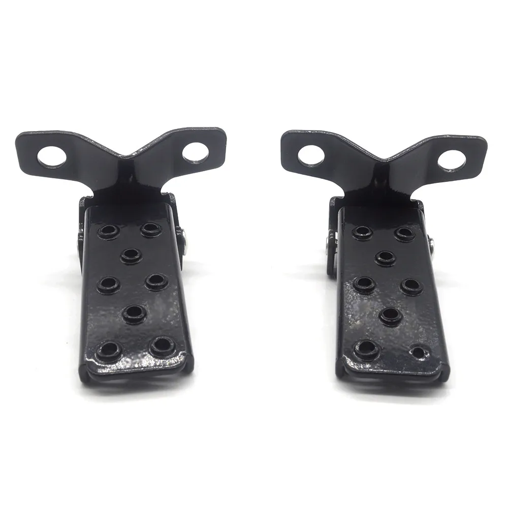 Черная ретро-мотоциклетная стальная подножка с зажимом складные подножки для