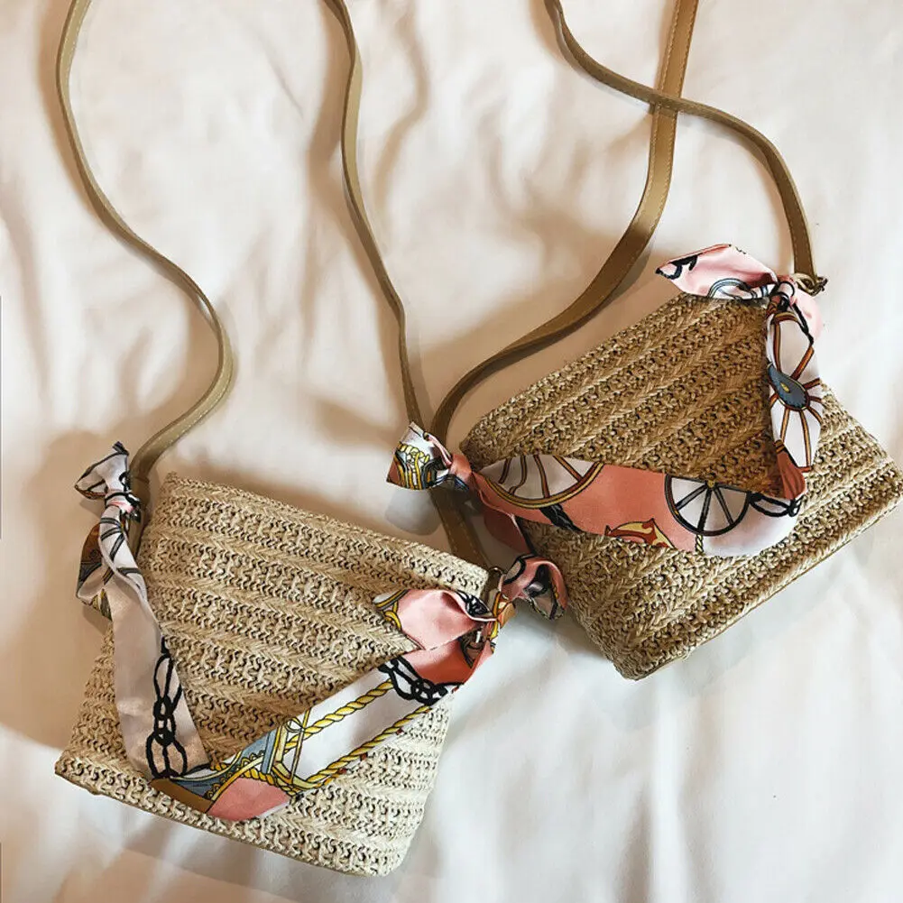 2019 женские сумки-мессенджеры Лидер продаж ленты тканые одного плеча Crossbody летние