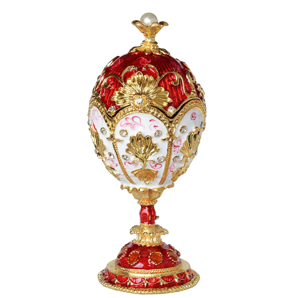 Красные украшения для яиц кольцо коробка кристаллы Ювелирное Украшение