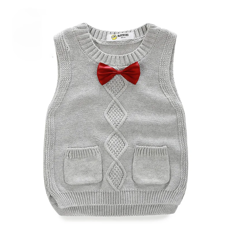 Детский вязаный жилет свитера и топы для мальчиков на весну осень детские