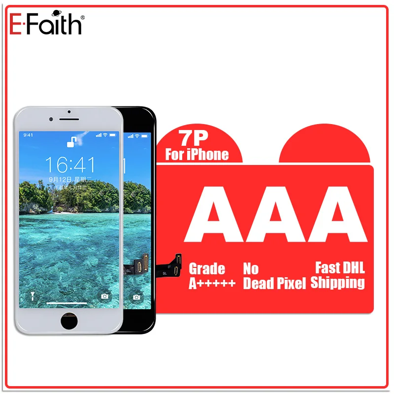 E Faith 10 шт./лот 5 &quotЖК дисплей без битых пикселей для iPhone 7 Plus p сменный экран