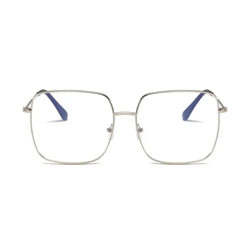 Модные мужские и женские ретро очки с металлической квадратной оправой