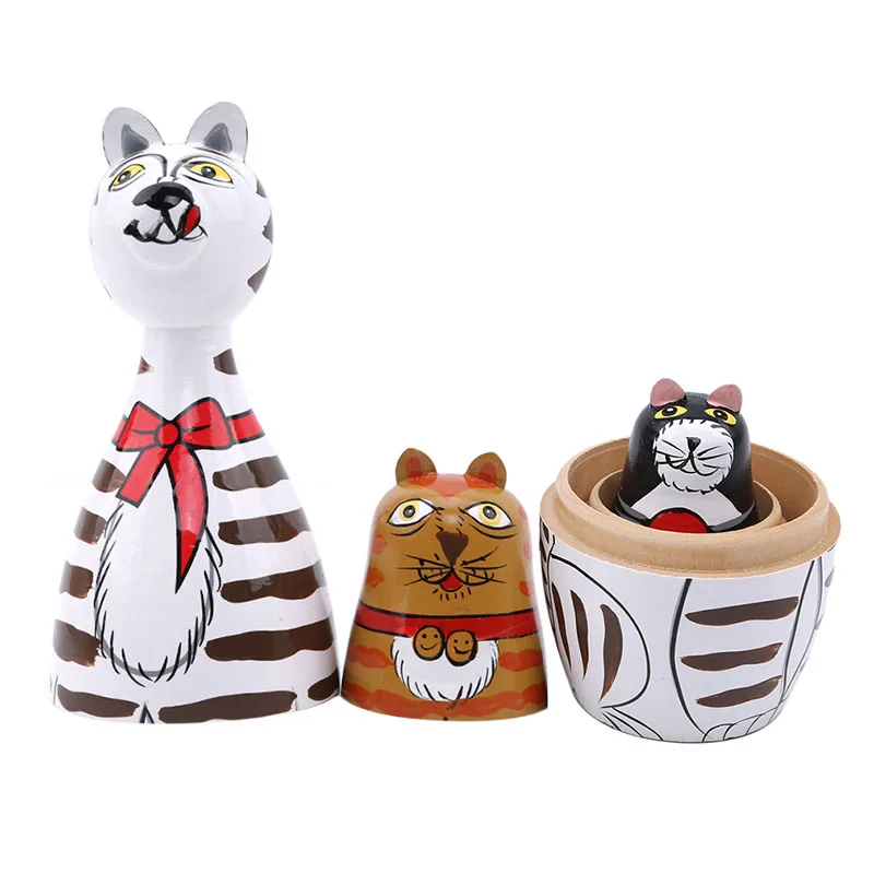 Лидер продаж 5 шт./компл. домик для кошек русские куклы ручная роспись домашний