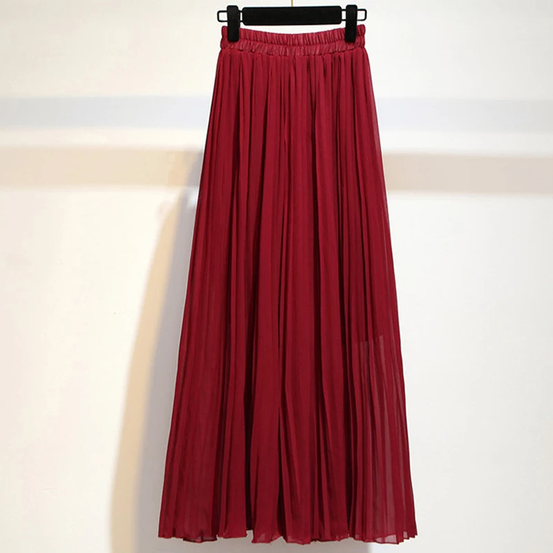 Fitaylor Chiffon Wide Leg Pants Women Casual High Waist Summer Pleated Ankle-length Loose Fashion Ladies Trousers | Женская одежда