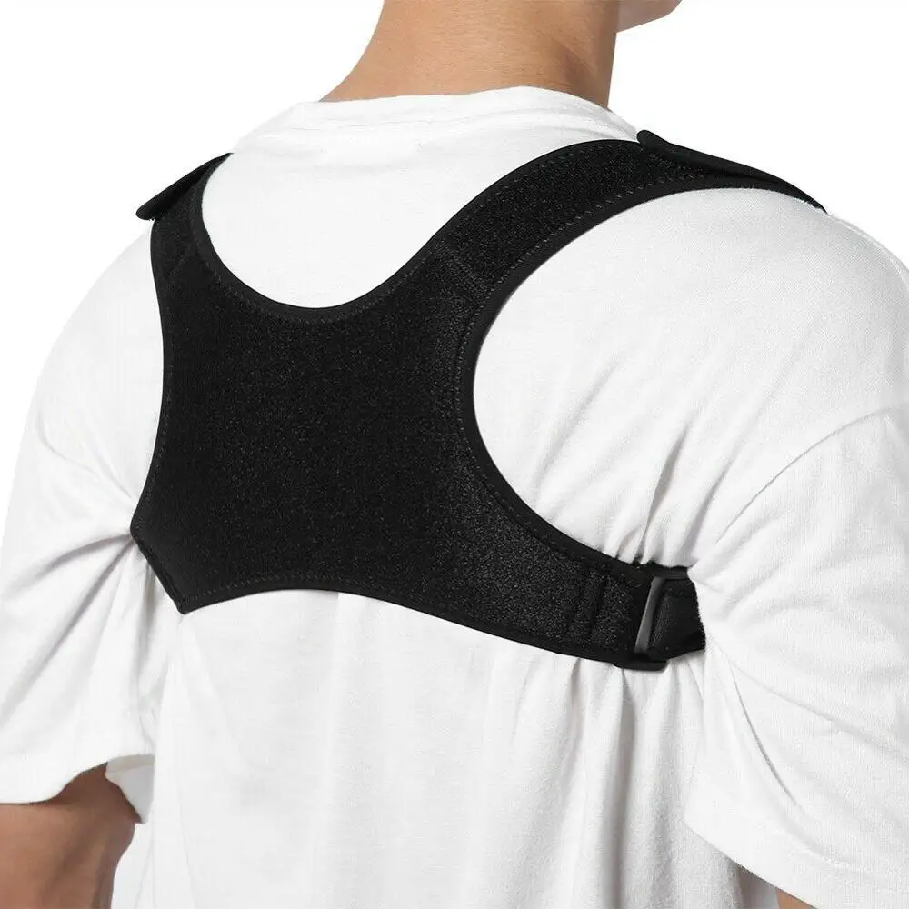 Новый Корректор осанки верхней части спины ключицы Поддержка прямые плечи