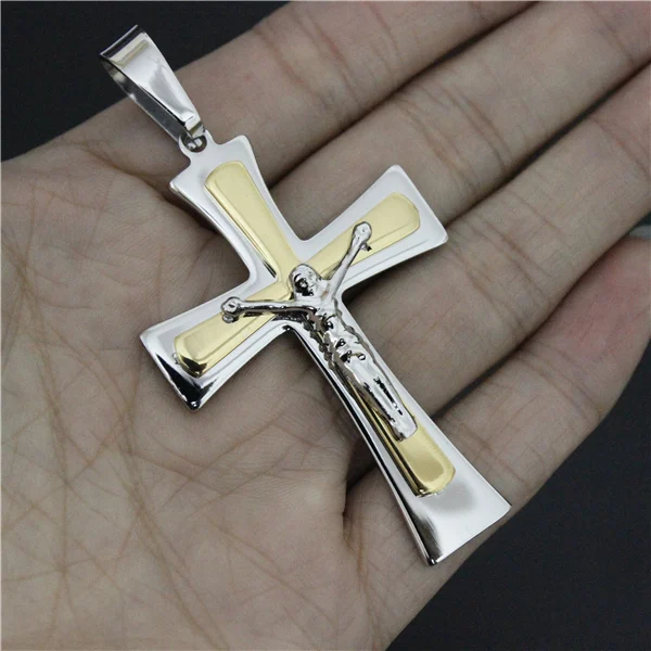 Большой Золотой мужской кулон с Иисусом 21 г | Украшения и аксессуары