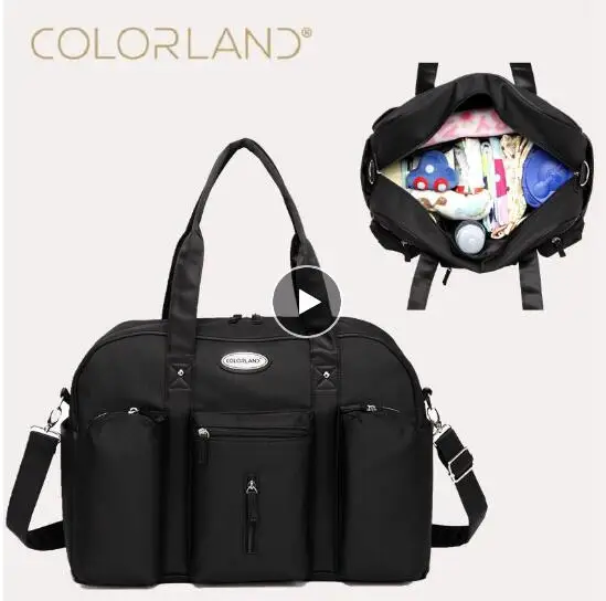 Colorland для детских бутылочек для сумка для подгузников, органайзер большой мама-посланник Сумки для подгузников Мода мумия средства ухода за кожей для будущих мам сумка модная верхняя одежда для мам Сумочка для беременных